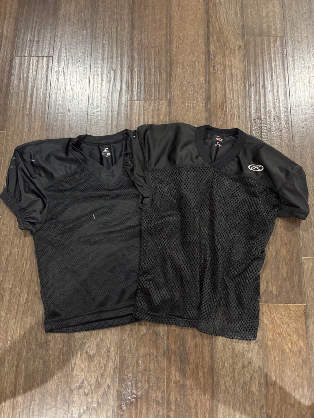 Rawlings and Champro Black Youth Mesh Football Jersey Package